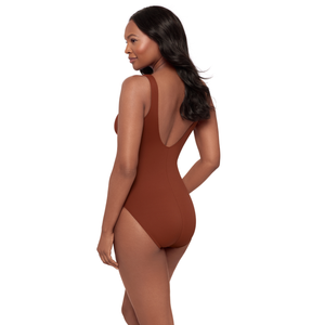 Razzle Dazzle Zipt Copper Swimsuit