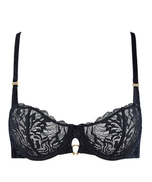 The Night Before Black Bird Half Cup Bra