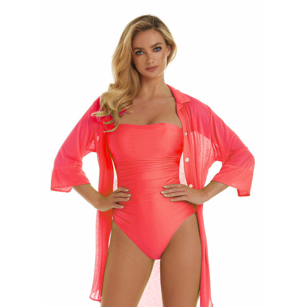 Ceylan Linda Lava Bandeau Swimsuit