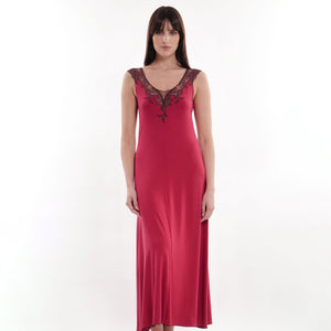 Cherry Modal Long Nightdress