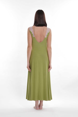 Green Bamboo Long Nighdress