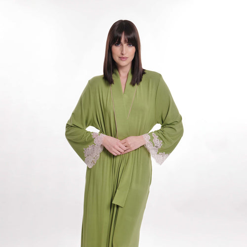 Green Bamboo Modal Robe