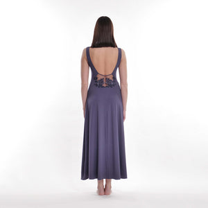 Dark Blue Modal Long Nightdress