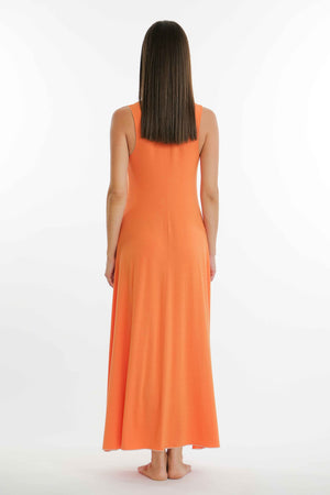 Orange and Cream Long Nightgown