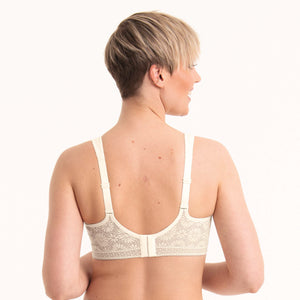 Mary Crystal Lightly Padded Bra Ivory