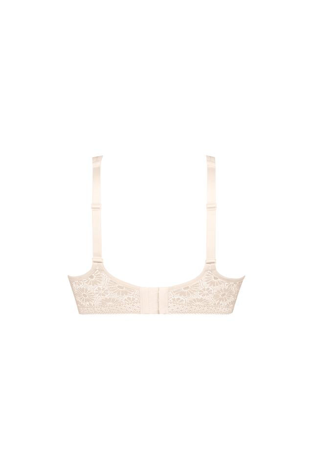 Mary Crystal Lightly Padded Bra Ivory