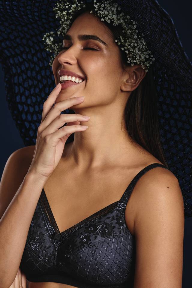 Rosemary Black Soft Wireless Bra