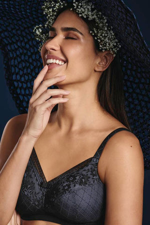 Rosemary Black Soft Wireless Bra