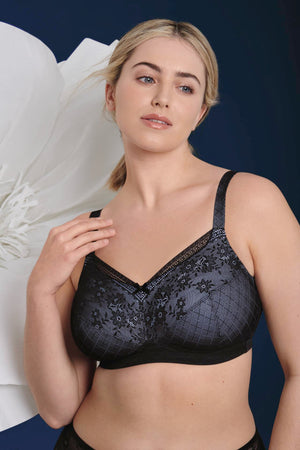 Rosemary Black Soft Wireless Bra