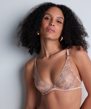 Sound of Heart Lavender Aura Underwired Triangle Bra