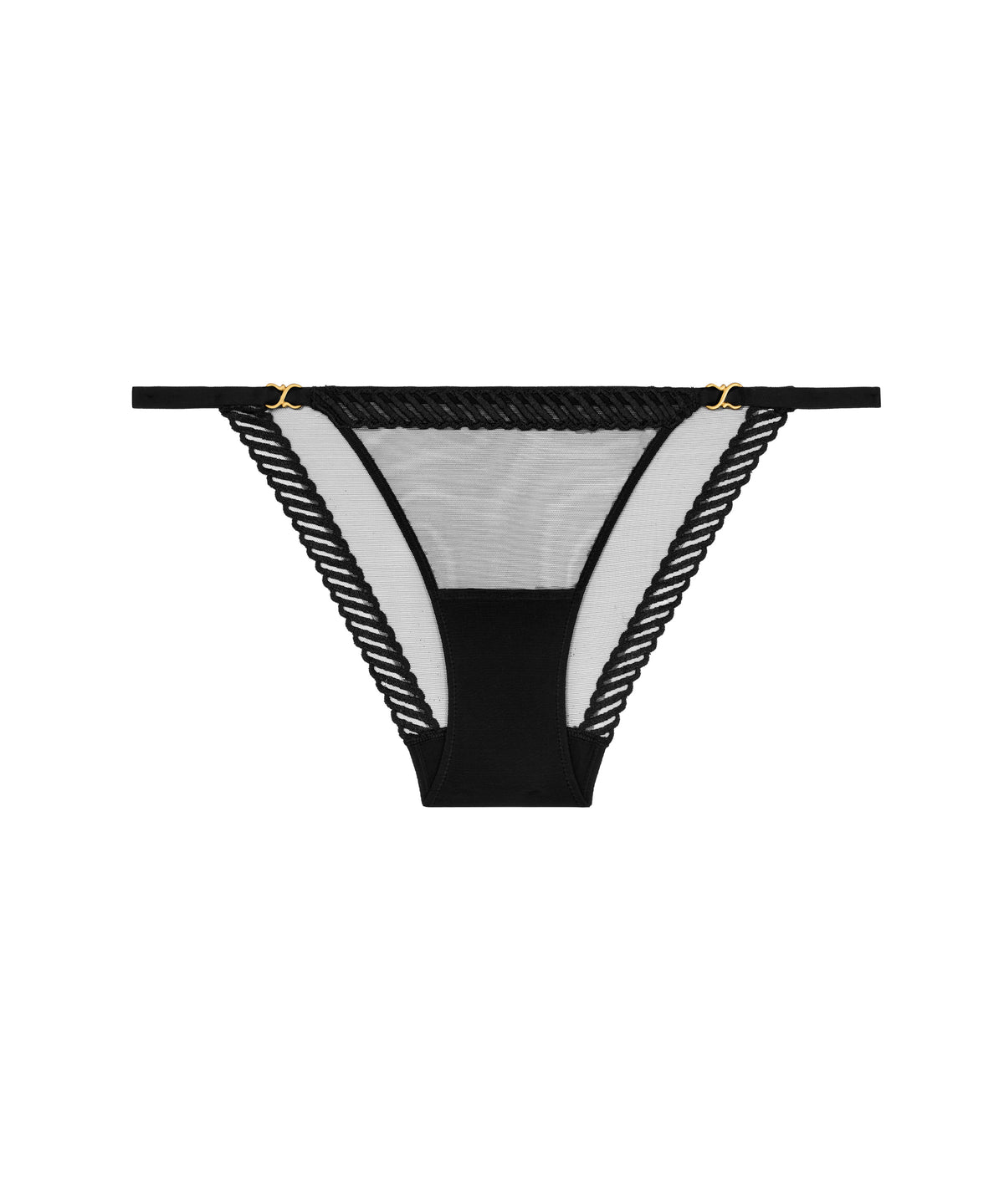 Sheer Emotion Black Mini Coeur Brief