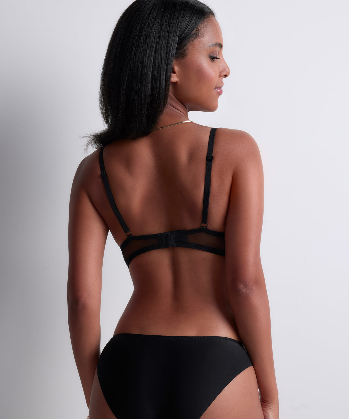Sheer Emotion Black Brazilian Brief