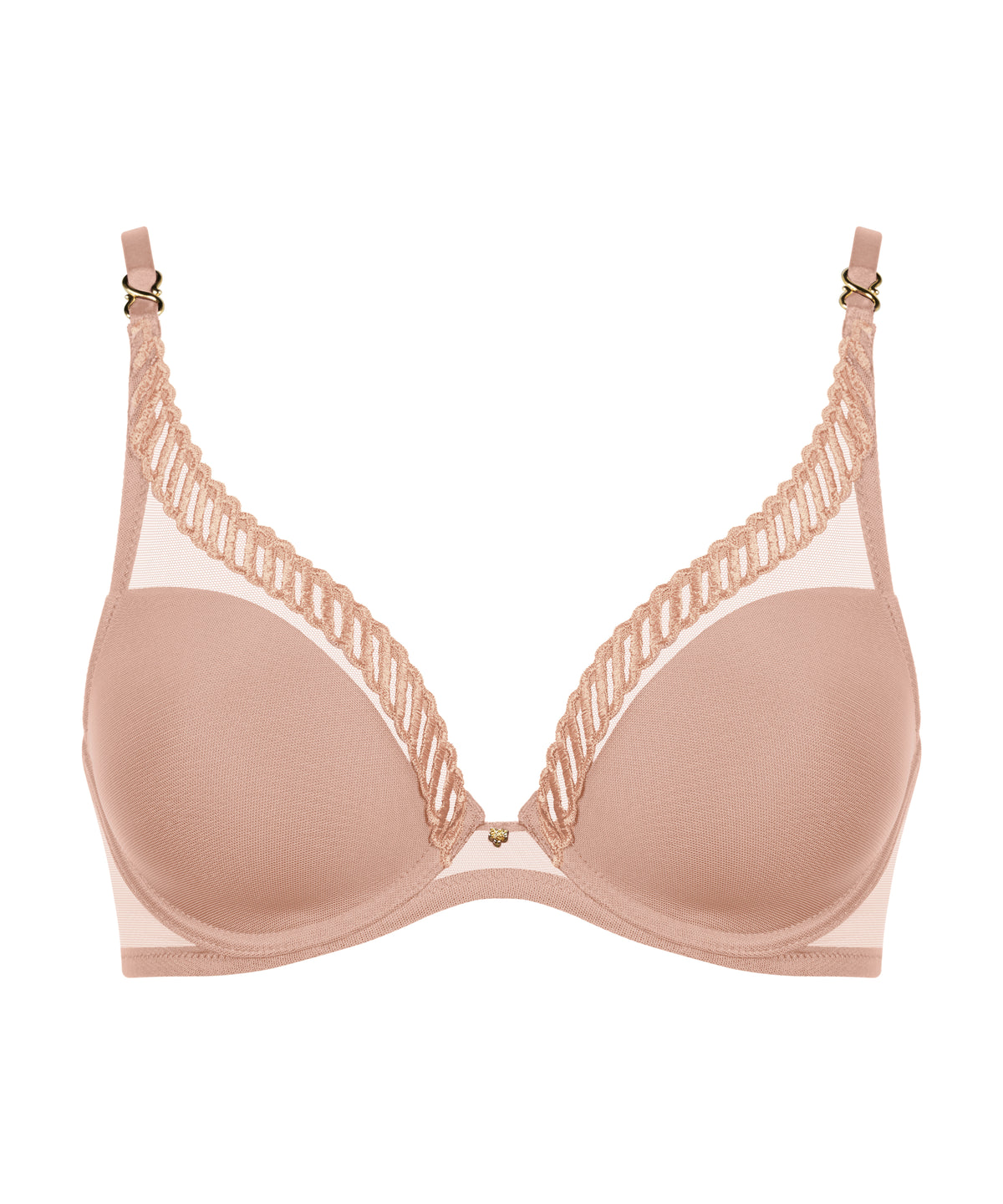 Sheer Emotion Sand Underwired Triangle Bra