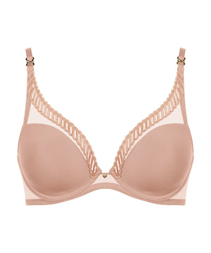 Sheer Emotion Sand Underwired Triangle Bra