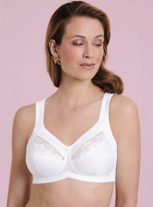 Safina White Post Surgery Bra