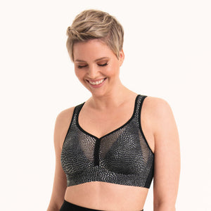 DeltaPad Bubble Grey Sports Bra