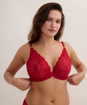 Crazy In Love Red Delight Underwired Triangle Bra