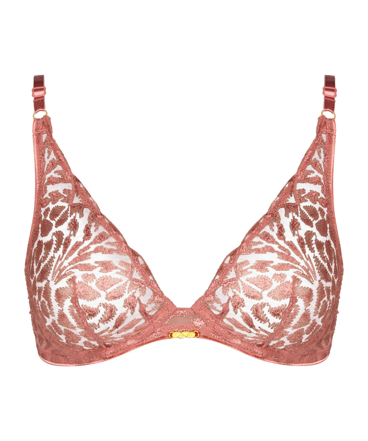 Crazy In Love Warm Pink Underwired Triangle Bra