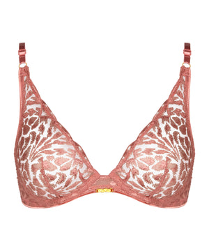 Crazy In Love Warm Pink Underwired Triangle Bra