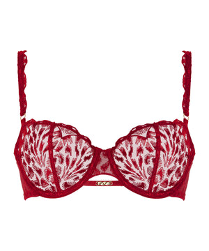 Crazy In Love Red Delight Half Cup Bra