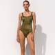 Elyon Satin Moss Soft Cup Swimsuit