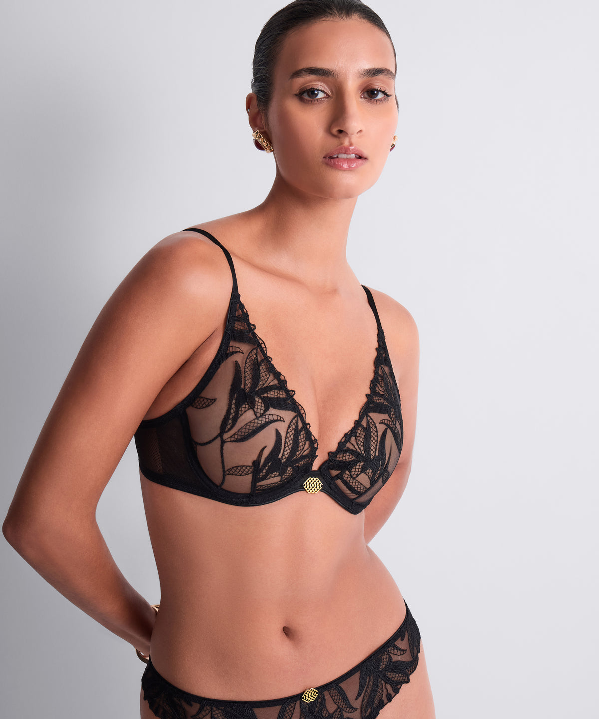 Sweet Euphoria Black Underwired Triangle Bra