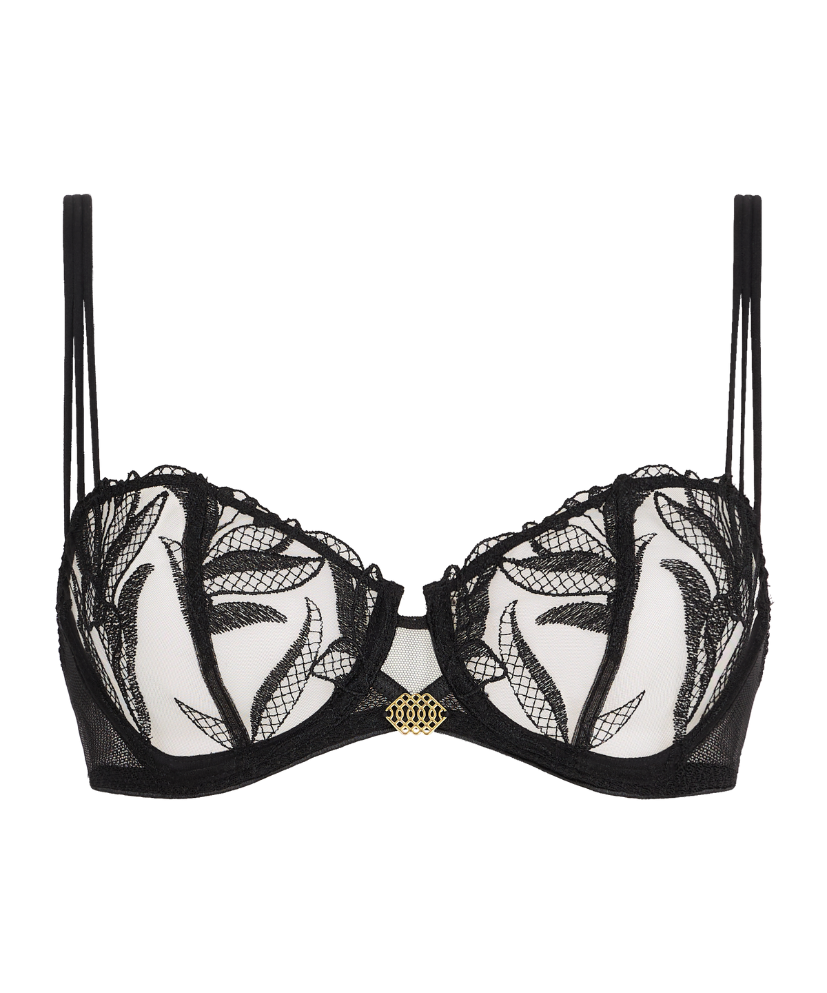 Sweet Euphoria Black Half Cup Bra