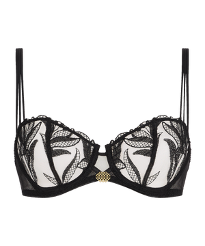 Sweet Euphoria Black Half Cup Bra