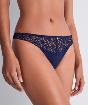 Secret Memories Navy Thong