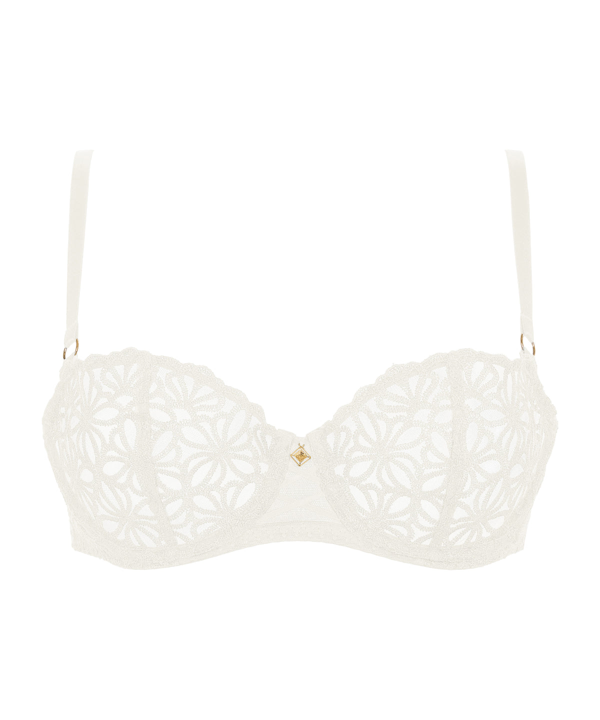 Secret Memories Ivory Half Cup Bra