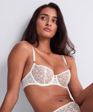 Secret Memories Ivory Half Cup Bra