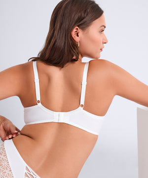 Secret Memories Ivory Half Cup Bra
