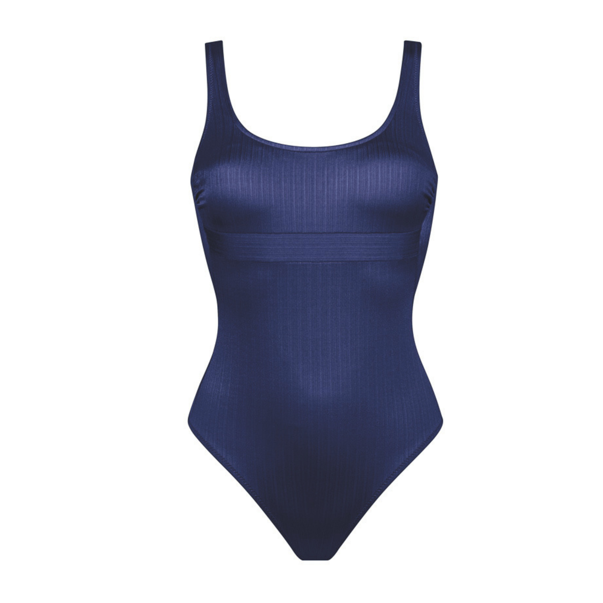 Elyon Satin Navy Soft Cup Swimsuit