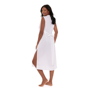 White Linen Beach Dress
