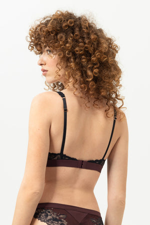 Hot Maroon Triangle Bra & Brief Set