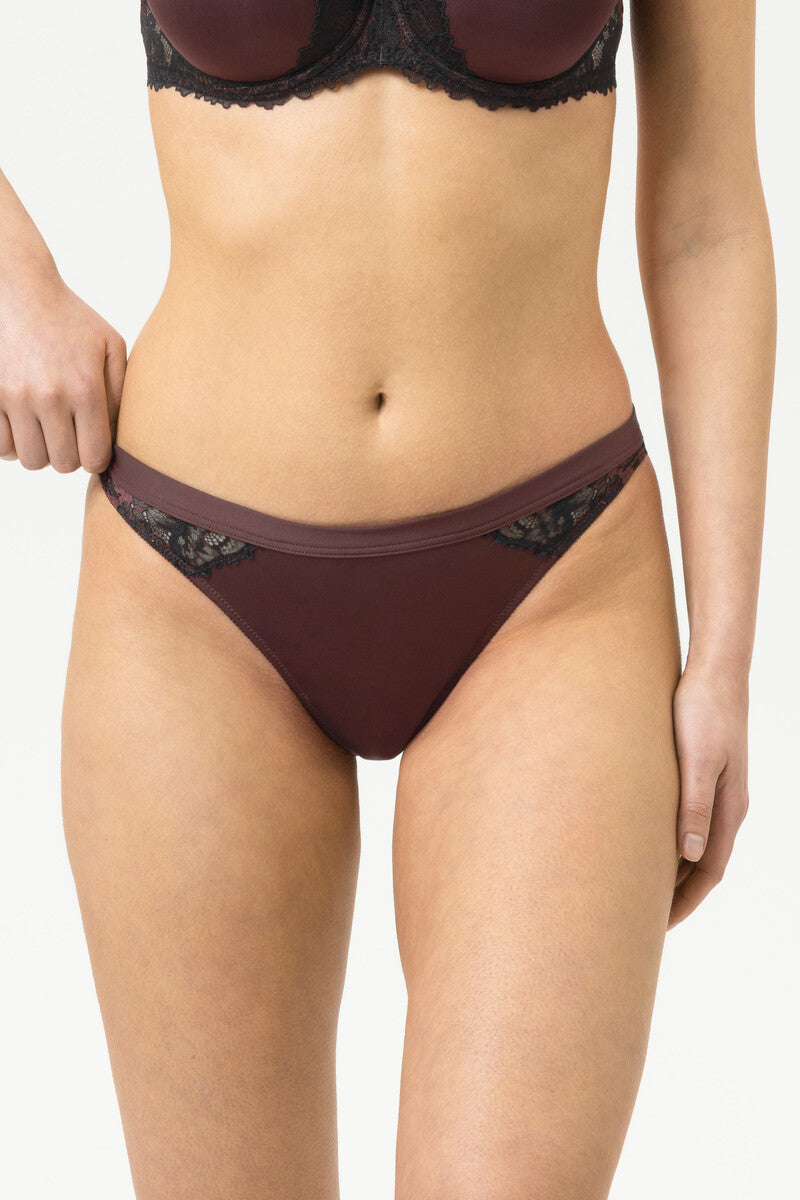 Hot Maroon Triangle Bra & Brief Set