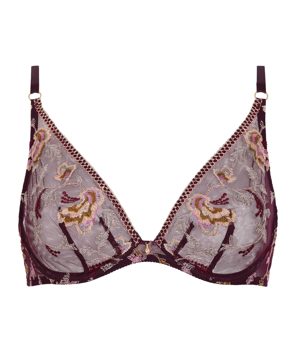 Midnight Opera Secret Purple Underwired Triangle Bra