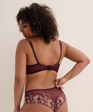 Midnight Opera Secret Purple Half Cup Bra