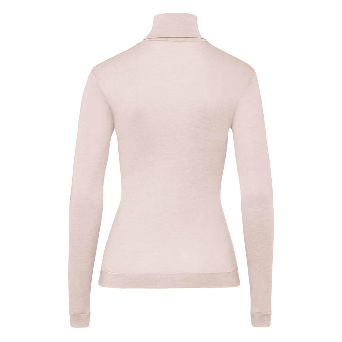 Silk Cashmere Turtleneck Top Vanilla