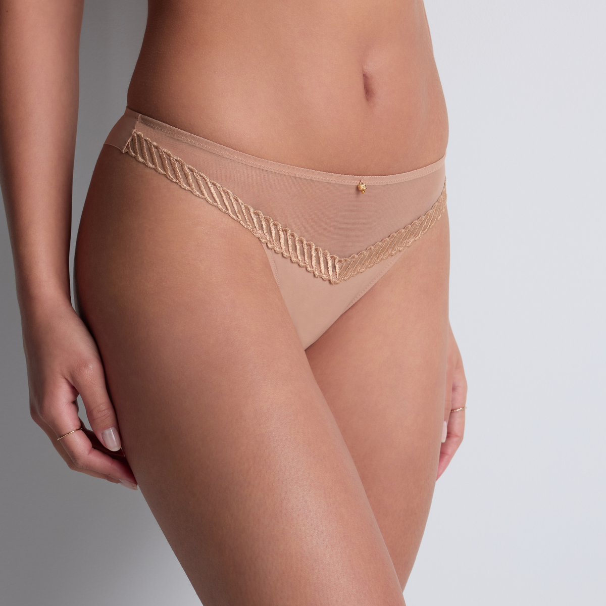 Sheer Emotion Sand Brazilian Brief