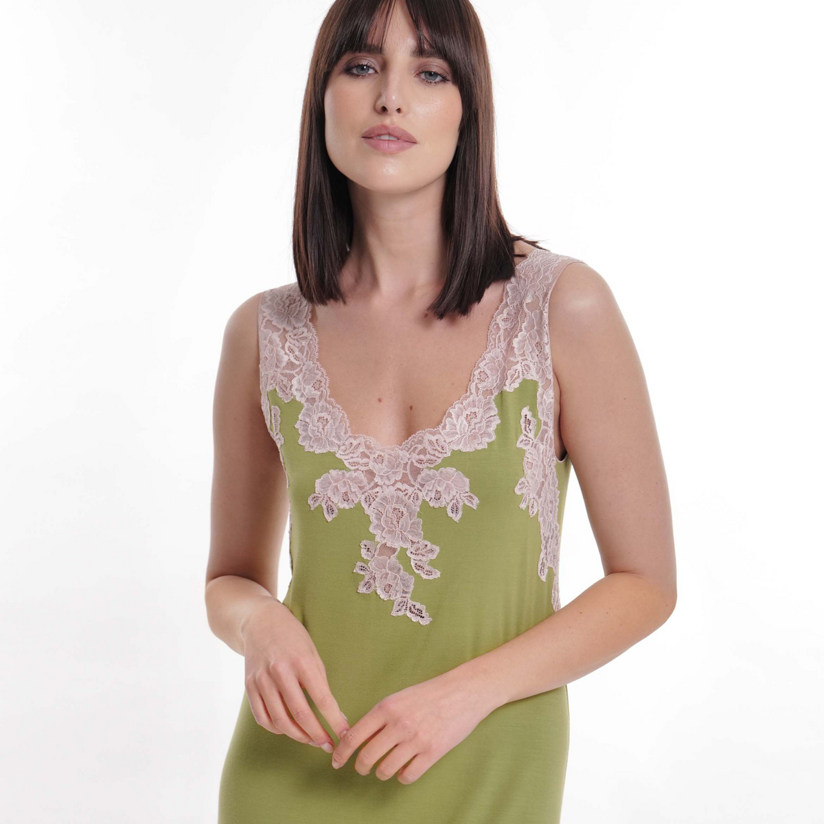 Green Bamboo Modal Chemise