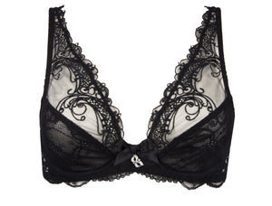 Soir de Venise Black Glam Plunge Bra