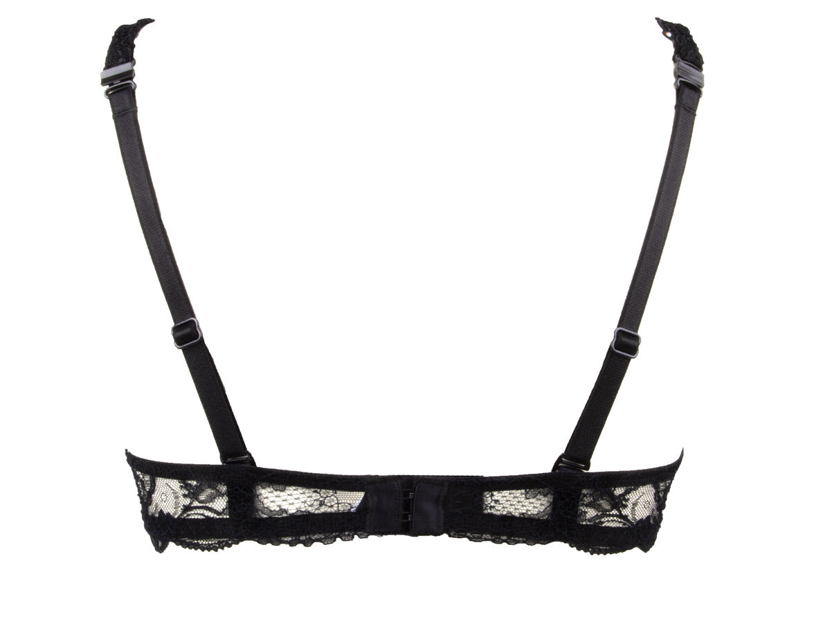 Soir de Venise Black Glam Plunge Bra
