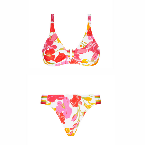 Envolee Florale Underwired Triangle Bikini & Low Waist Brief
