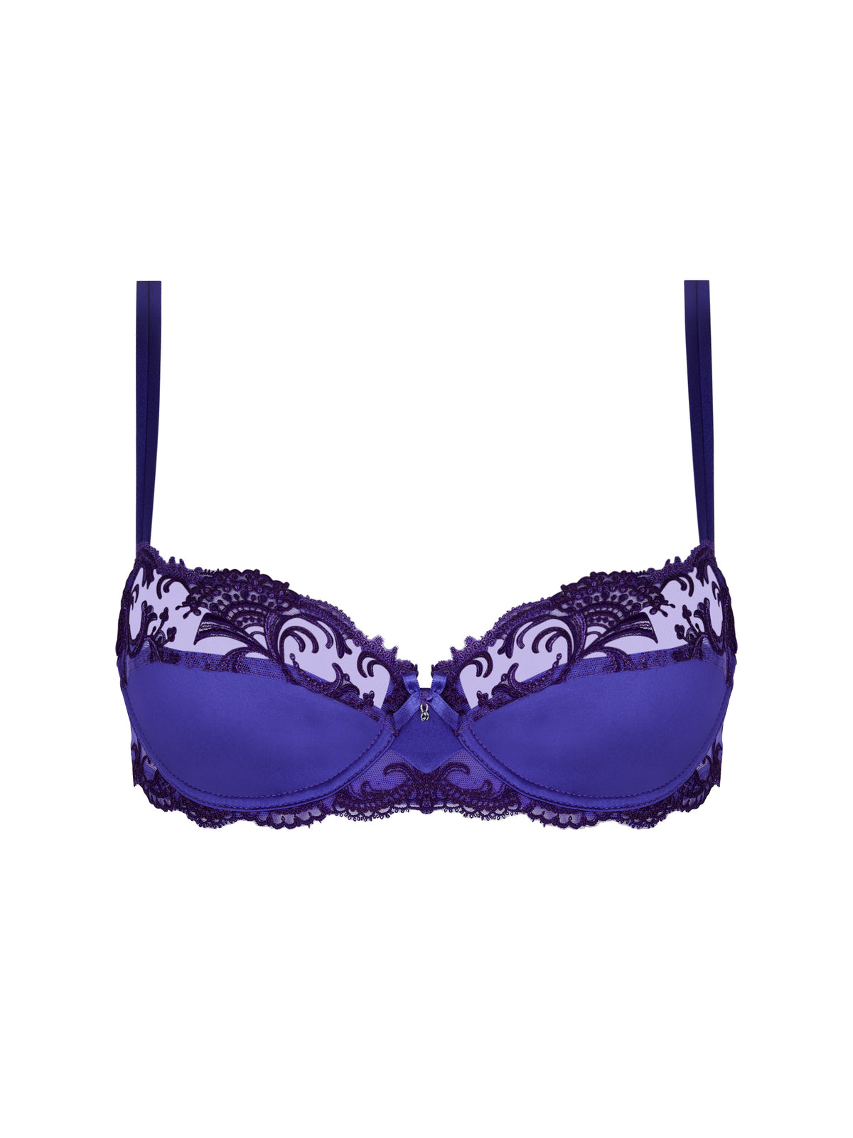 Splendeur Soie Ocean Bleu Half Cup Bra