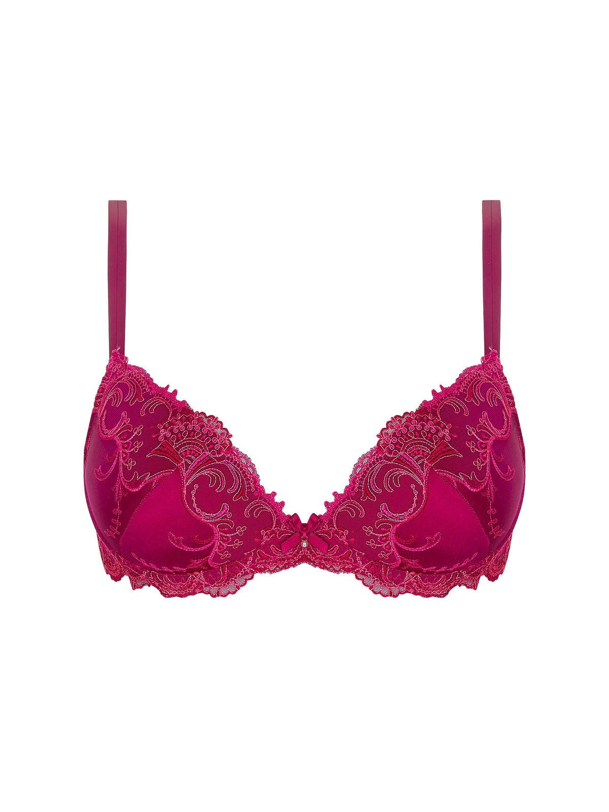 Splendeur Soie Carmin Contour Plunge Bra