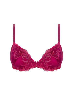 Splendeur Soie Carmin Contour Plunge Bra
