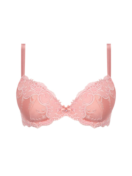 Splendeur Soie Pink Contour Plunge Bra – Juste Moi