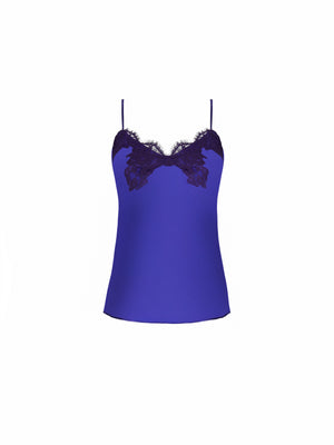 Splendeur Soie Ocean Bleu Camisole