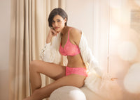 Cassiopee Electric Pink Seamless Bra